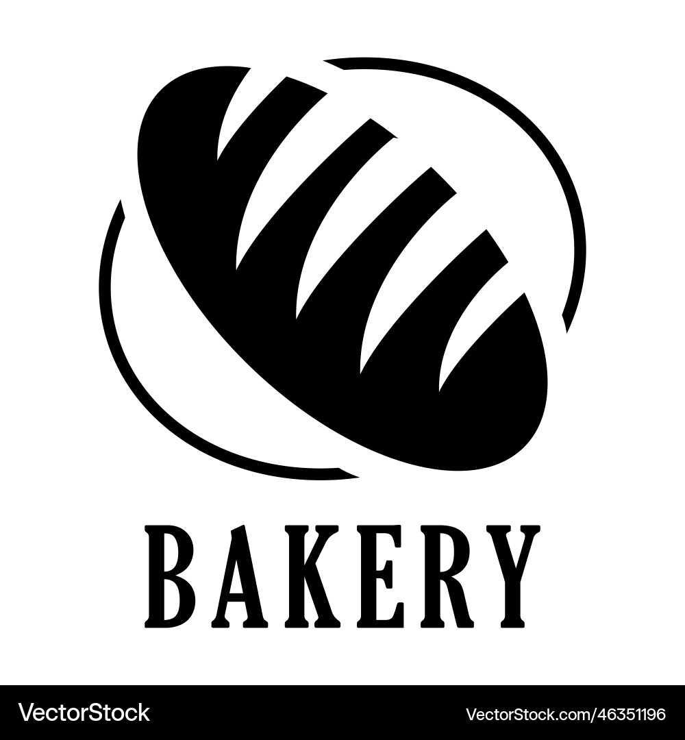 Bakery bread logosvg Royalty Free Vector Image