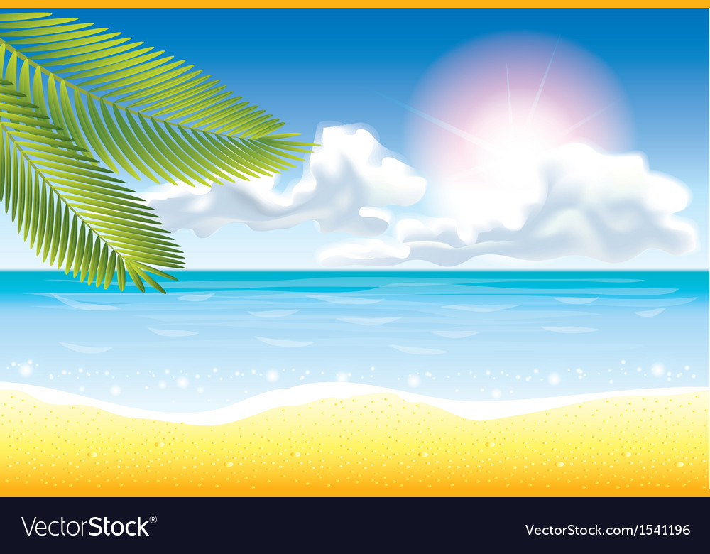 Beach Royalty Free Vector Image - VectorStock