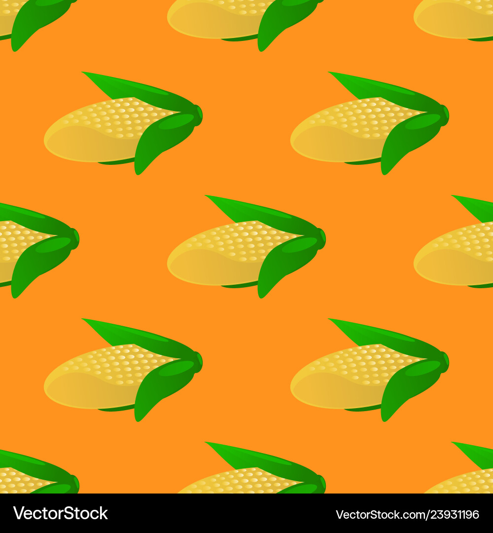 Corn seamless pattern Royalty Free Vector Image