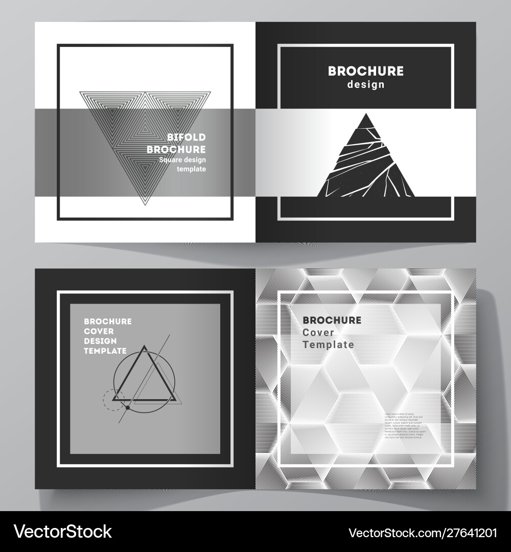 Layout two covers templates Royalty Free Vector Image