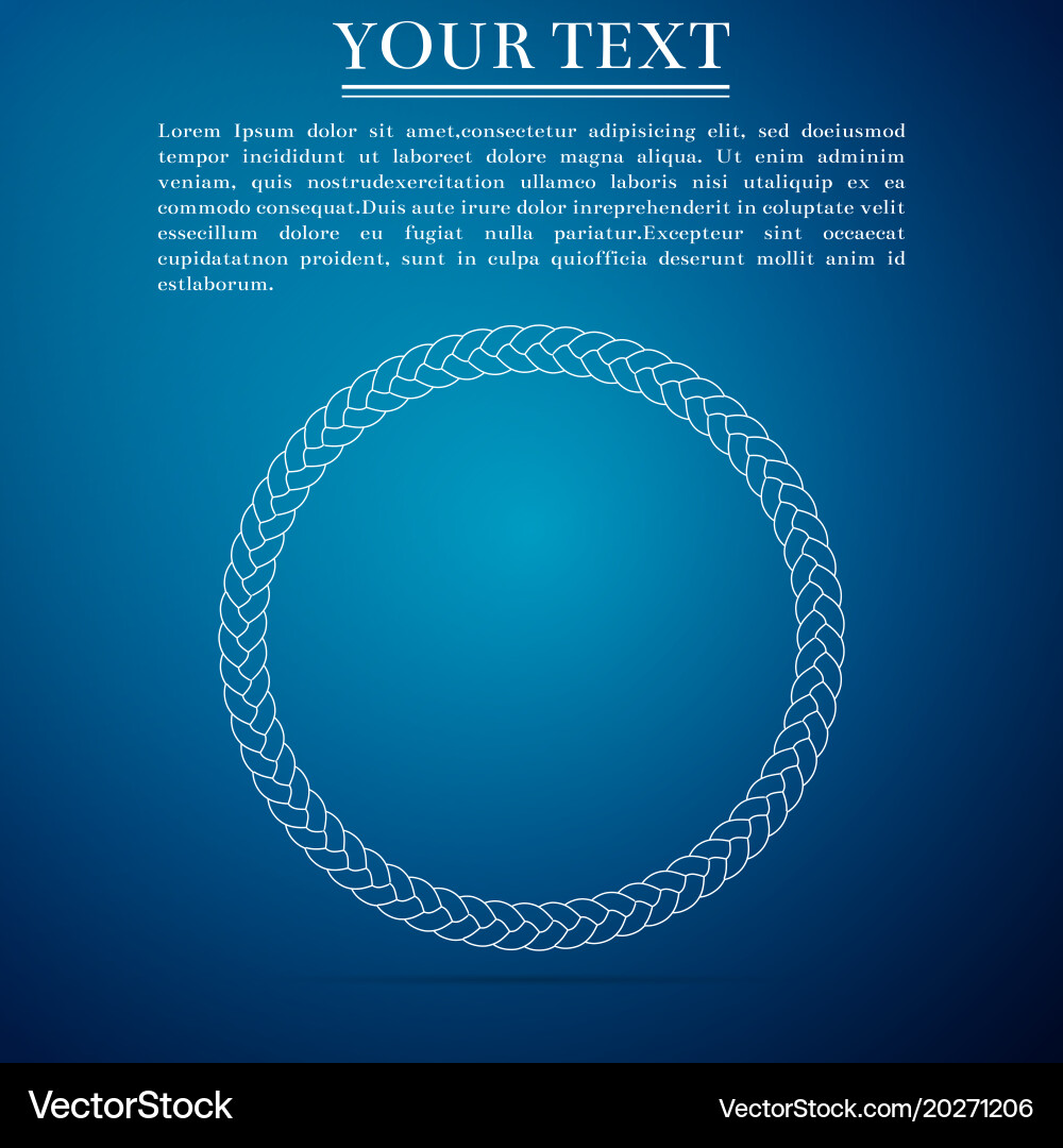 Rope frame icon frames from nautical Royalty Free Vector
