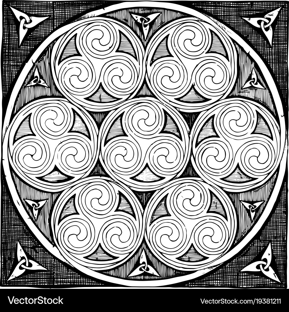 Celtic Spirals Designs Royalty Free Vector Image