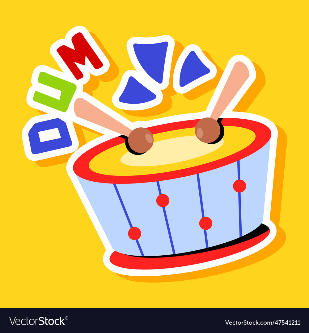 Drum beat Royalty Free Vector Image VectorStock Drum beat Royalty Free Vector Image VectorStock
