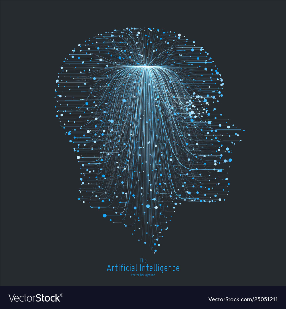 Human big data visualization futuristic Royalty Free Vector
