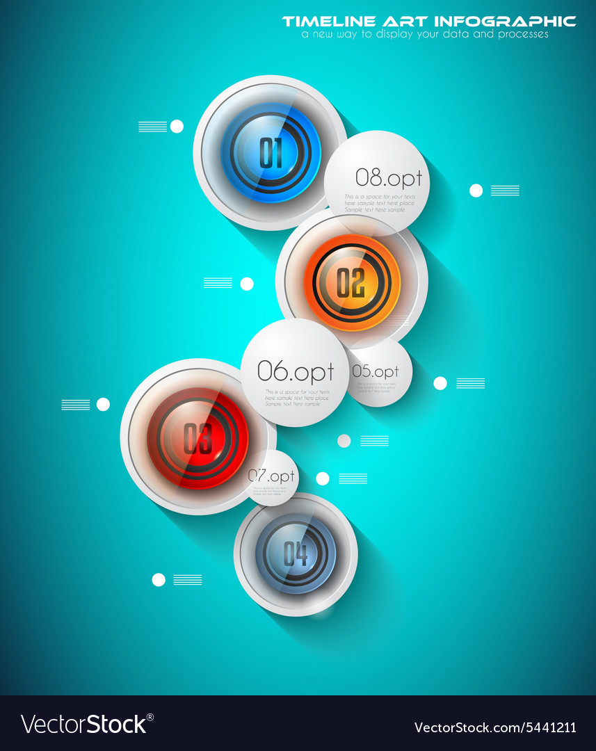 Infographic template for modern data visualization