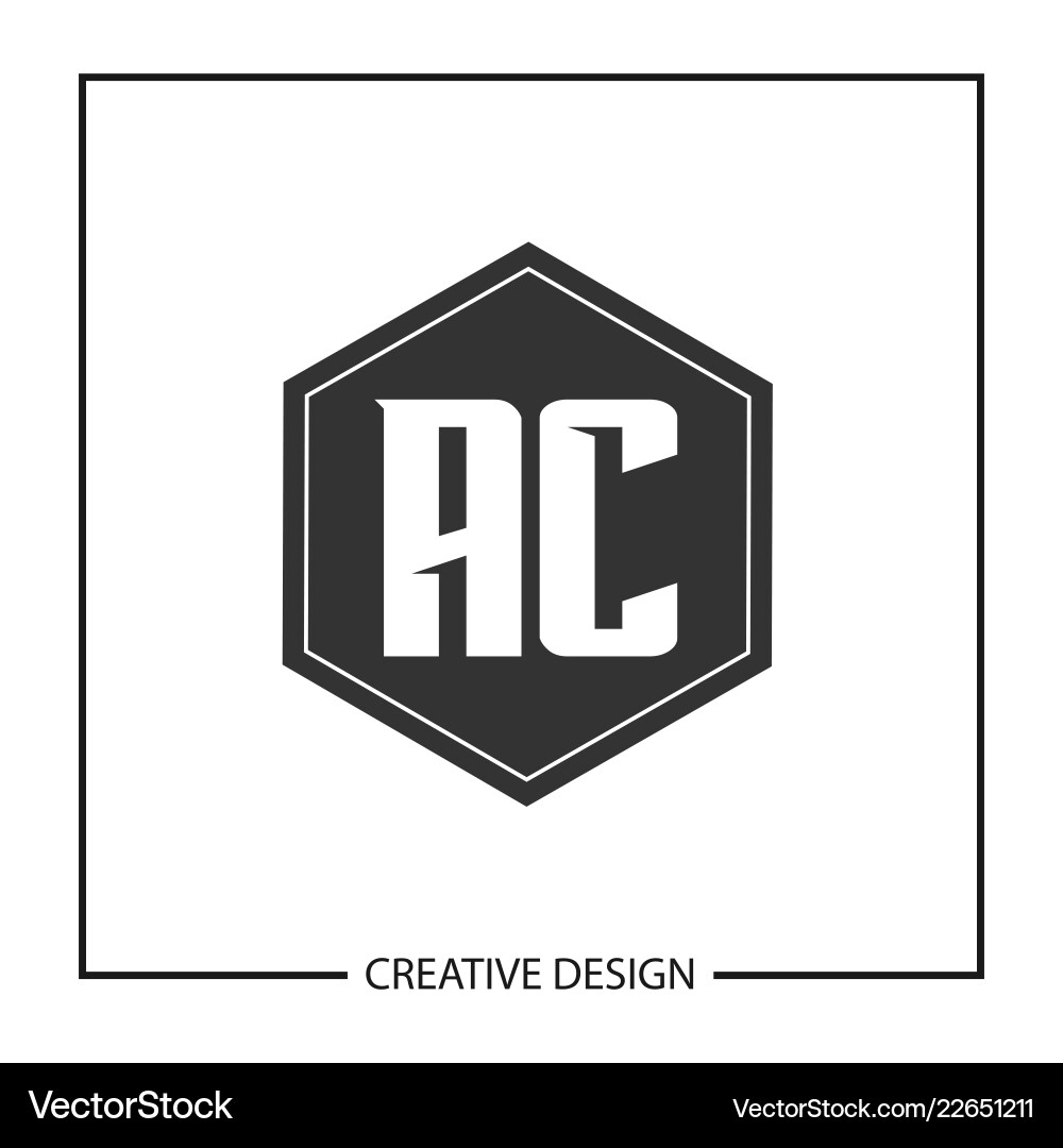 Initial letter ac logo template design Royalty Free Vector
