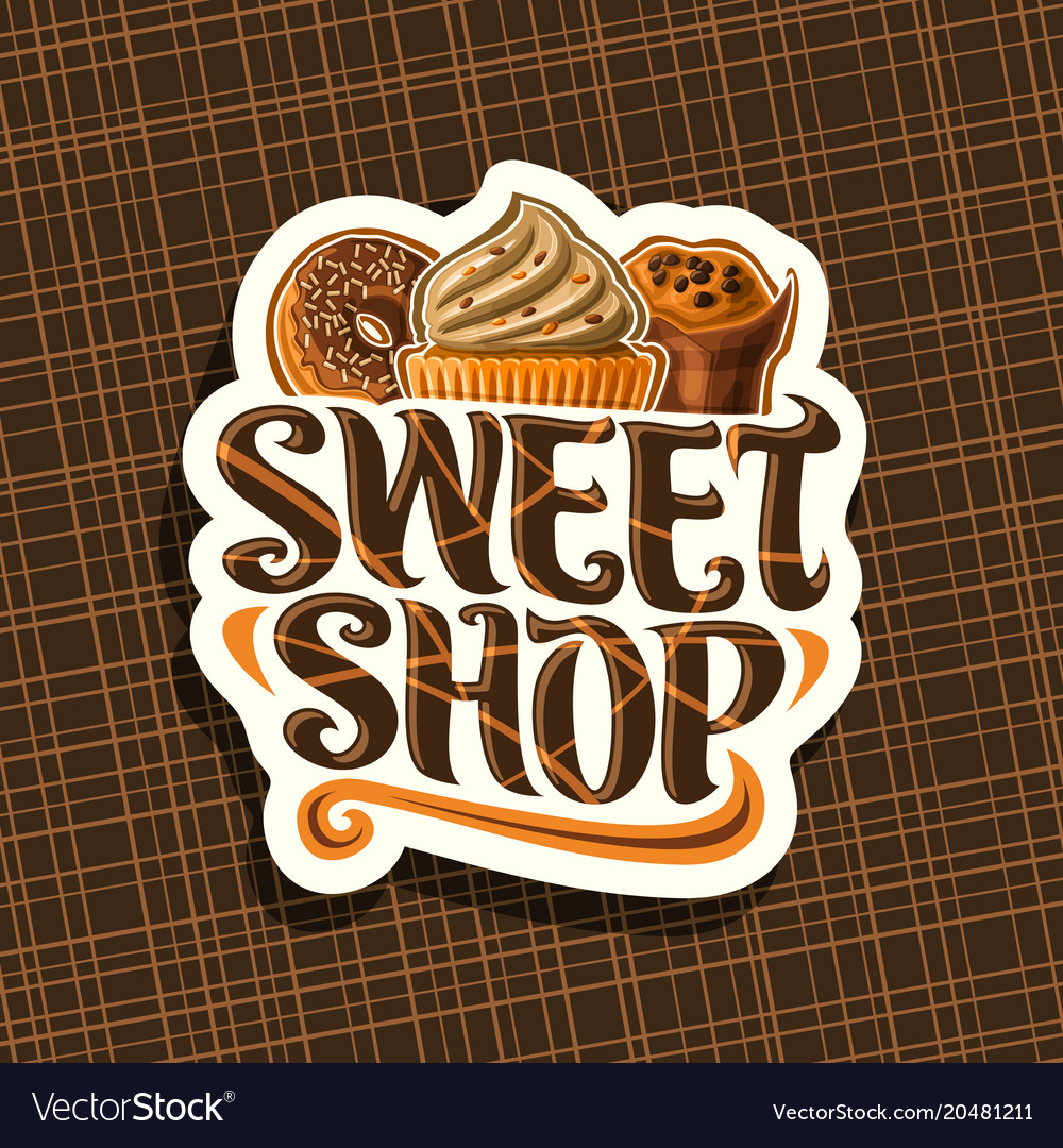 Bakery Shop Vintage Labels Logo Vector Design. Sweet Candy Store Logotypes  Templates With Icon Pack. Royalty Free SVG, Cliparts, Vectors, and Stock  Illustration. Image 60479345.