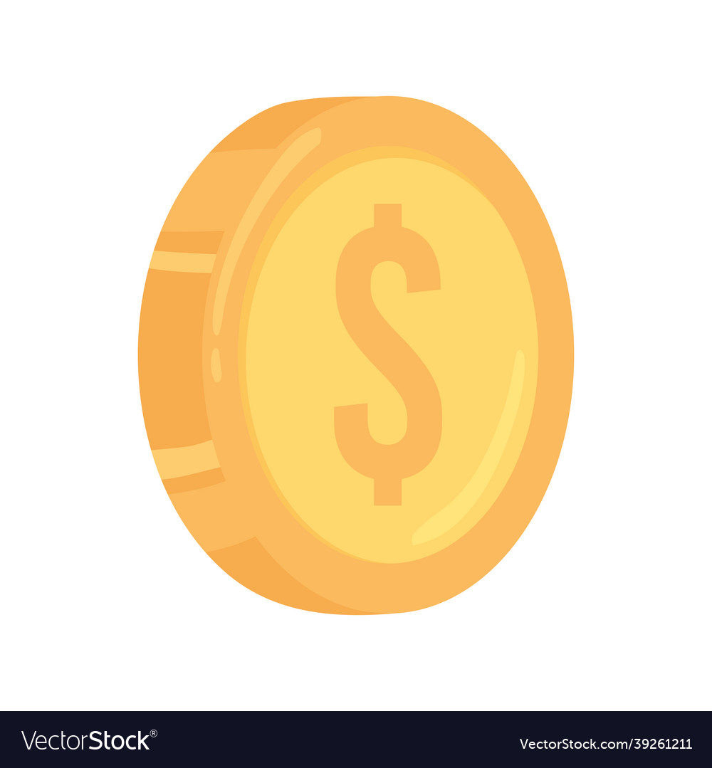 Money coin currency Royalty Free Vector Image - VectorStock