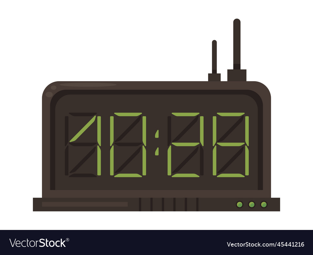 Digital Time Clock Royalty Free Vector Image Vectorstock Digital Time Clock Royalty Free Vector Image Vectorstock
