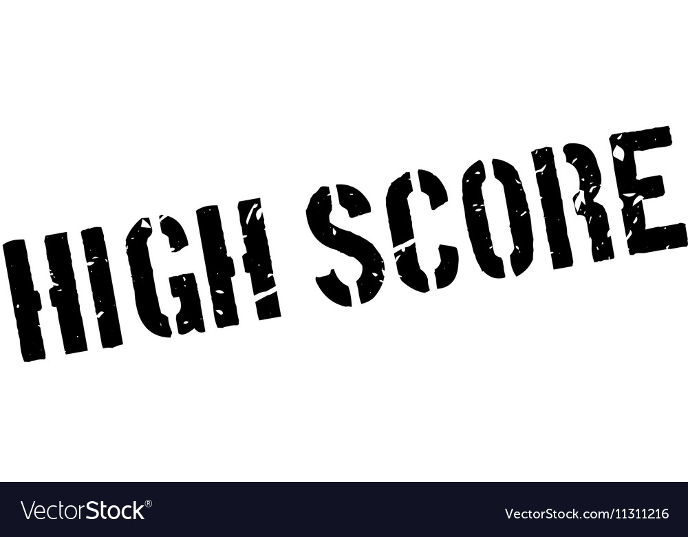 High Score Rubber Stamp Royalty Free Vector Image