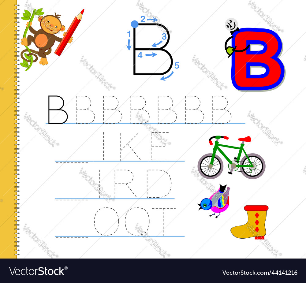 Letter B Words for Kindergarten & Preschool Kids - EnglishBix