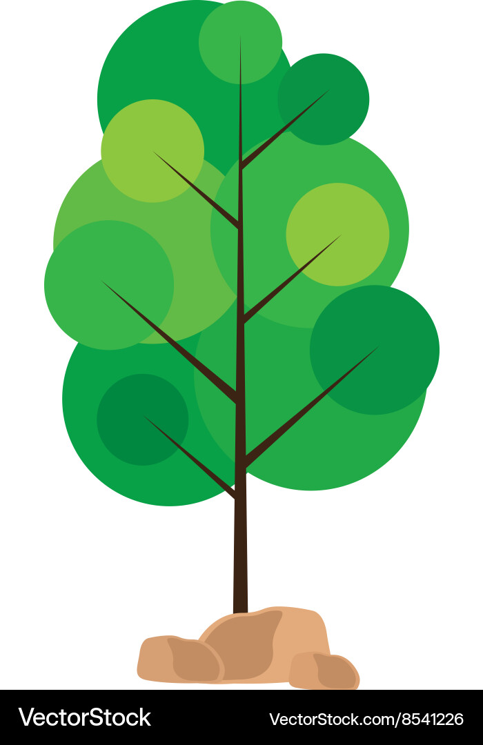 Simple Abstract Tree Vector Abstract tree Royalty Free Vector Image - VectorStock