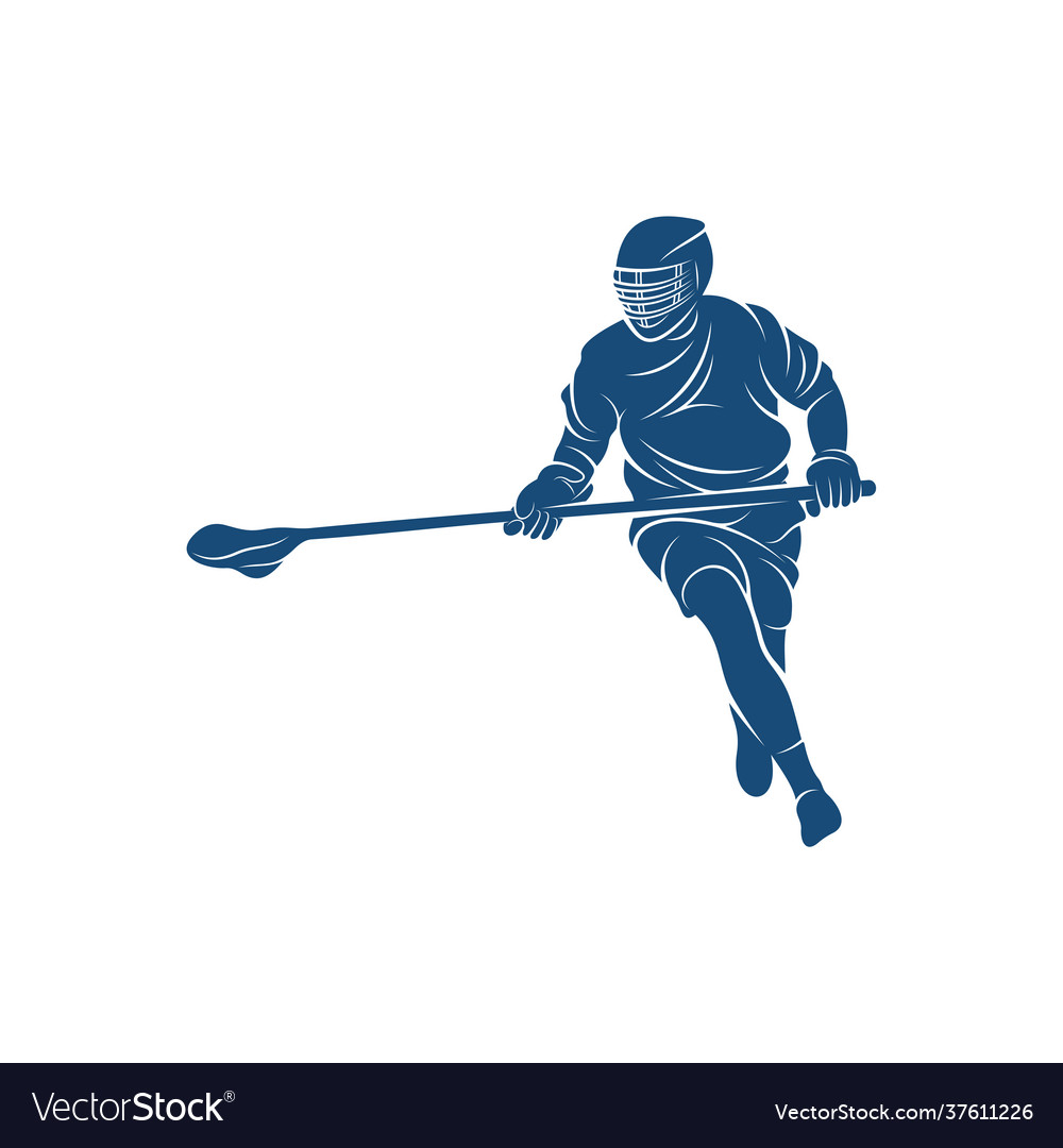 Sport lacrosse design creative logo Royalty Free Vector