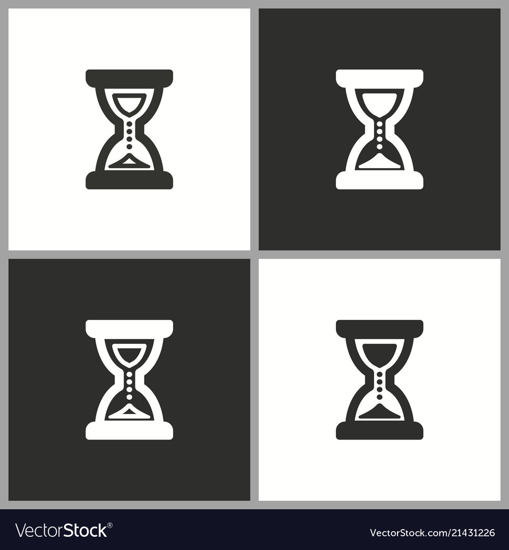 Time clock sand glass icon