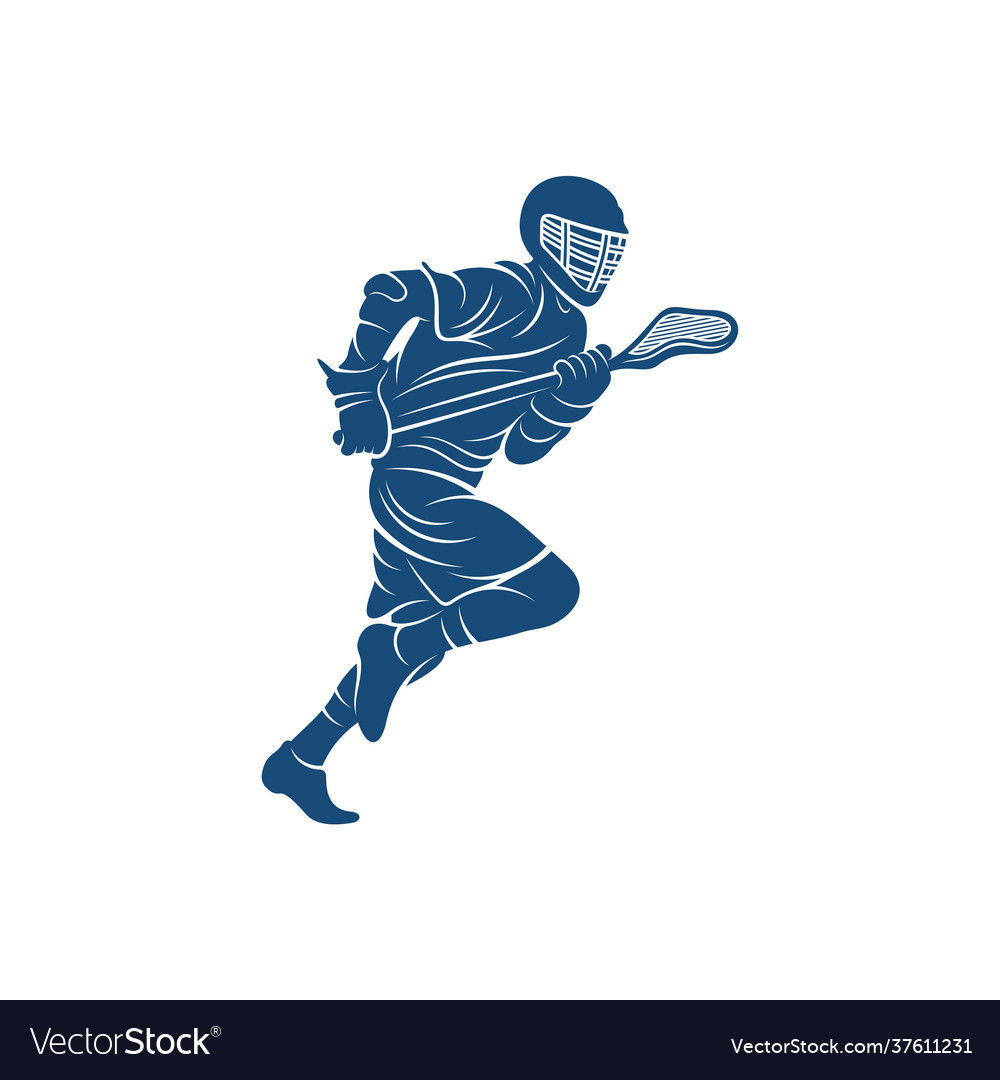 Sport lacrosse design creative logo Royalty Free Vector