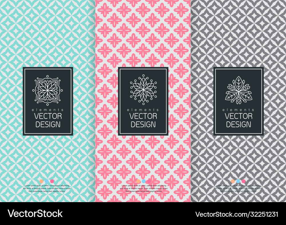 Packagingpattern Vector Templates packaging Royalty Free Vector Image - VectorStock