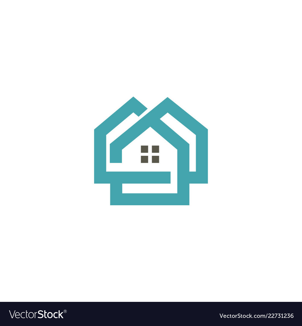 House realty architect logo Royalty Free Vector Image