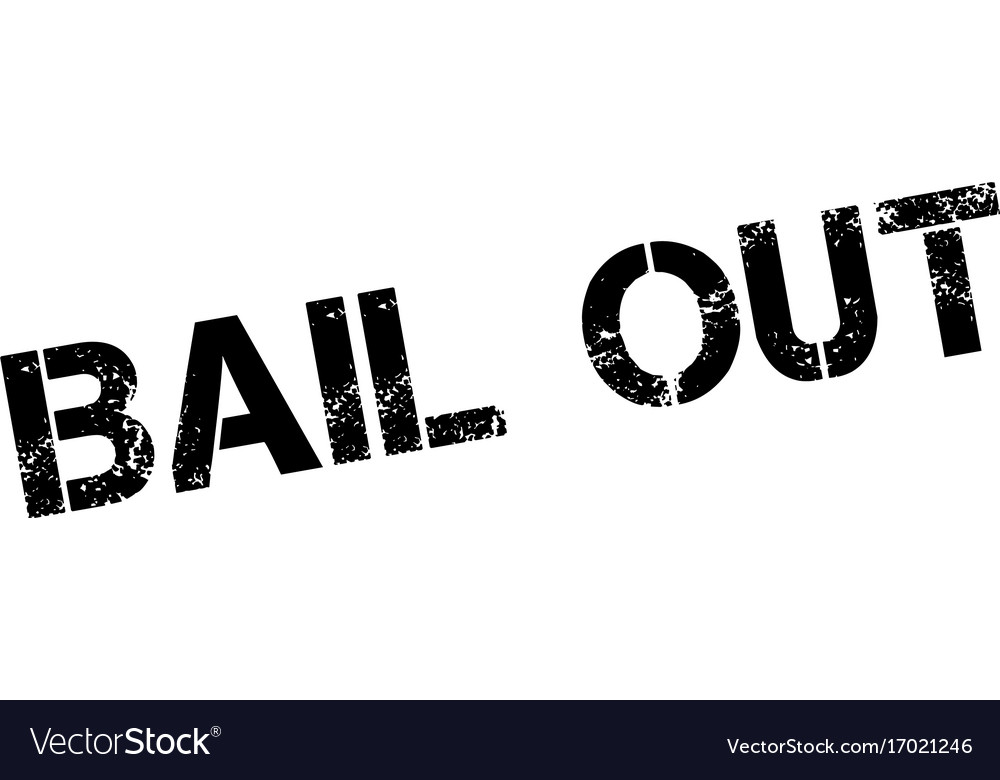 Bail out rubber stamp Royalty Free Vector Image
