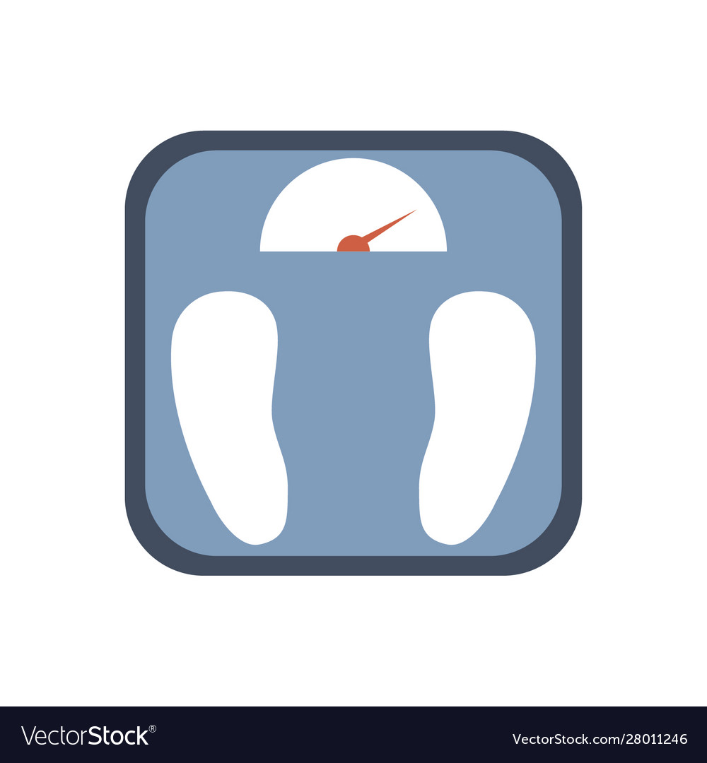 Isolated balance measure flat design Royalty Free Vector