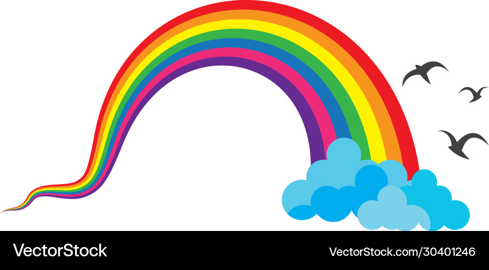 Rainbow icon Royalty Free Vector Image - VectorStock