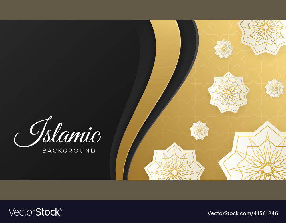 Ramadan kareem islamic background mandala flat Vector Image