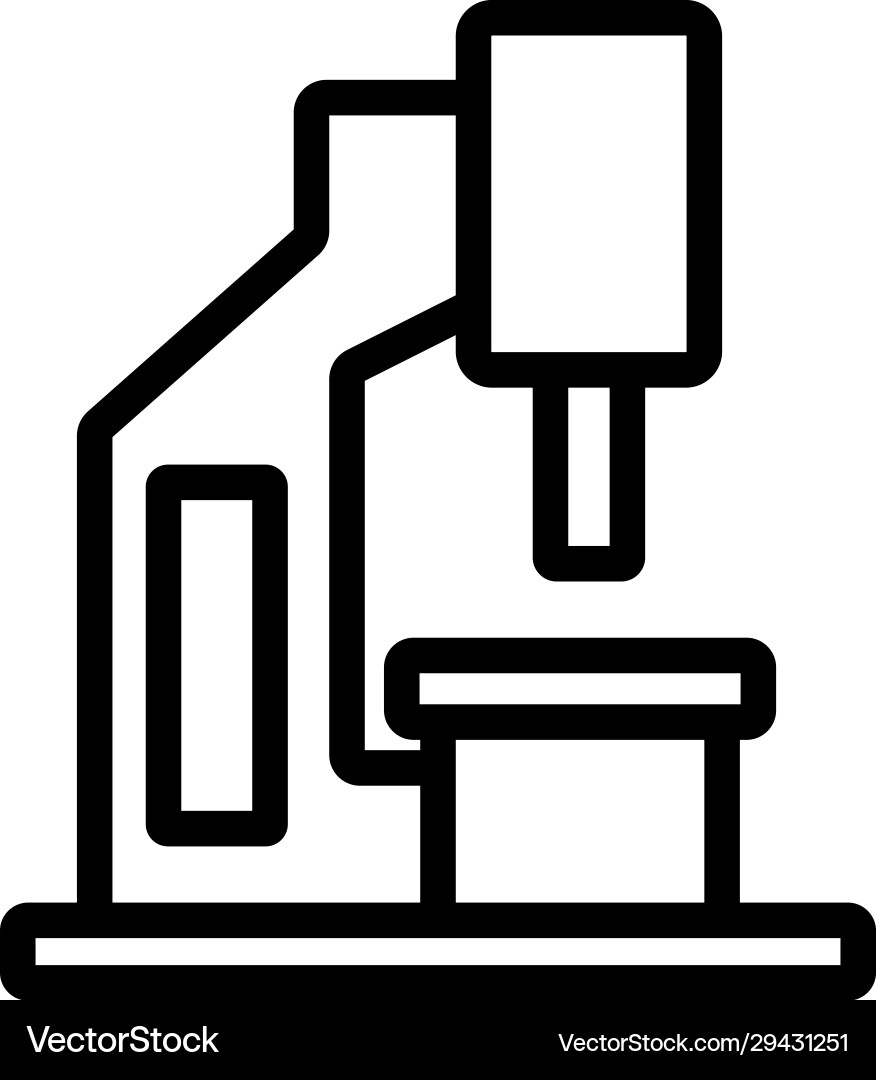 Blacksmith pres icon isolated contour Royalty Free Vector