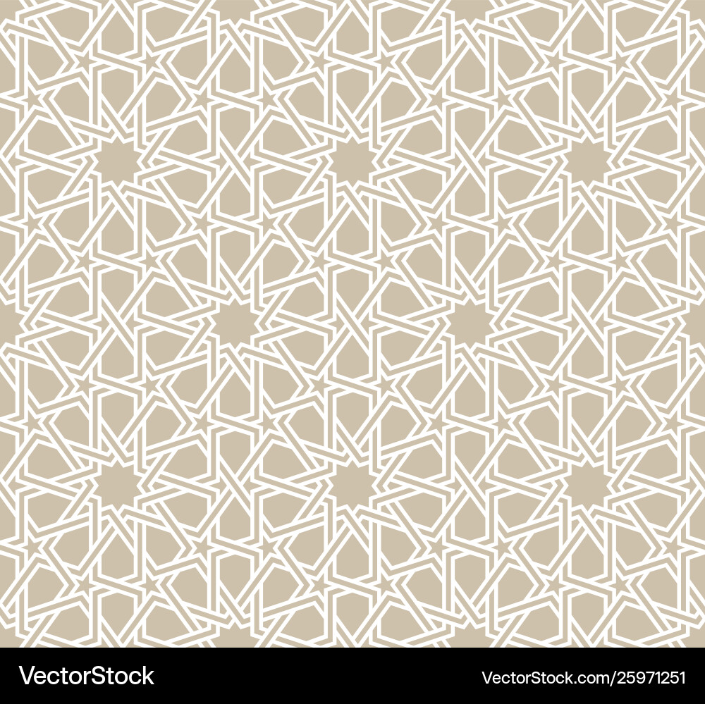 Classical moroccan geometric seamless pattern Vector Image