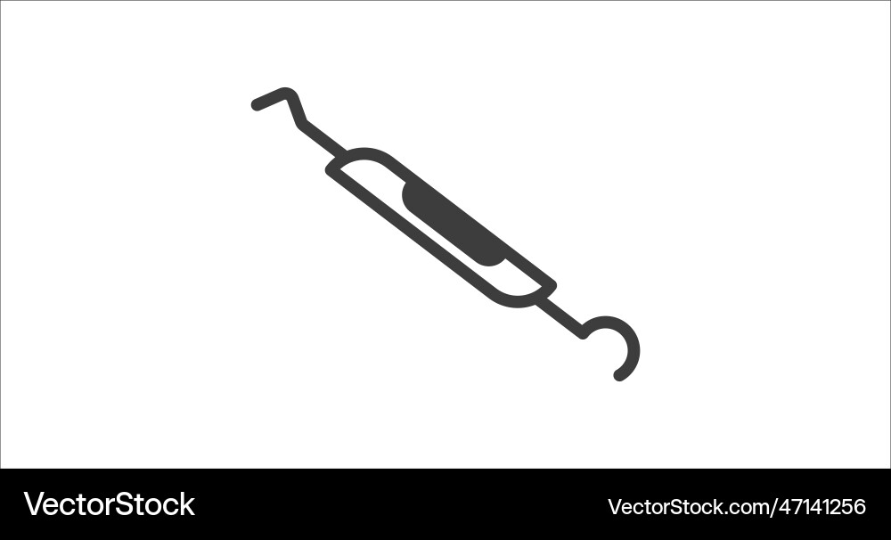 Dental probe icon filled probe icon from Vector Image