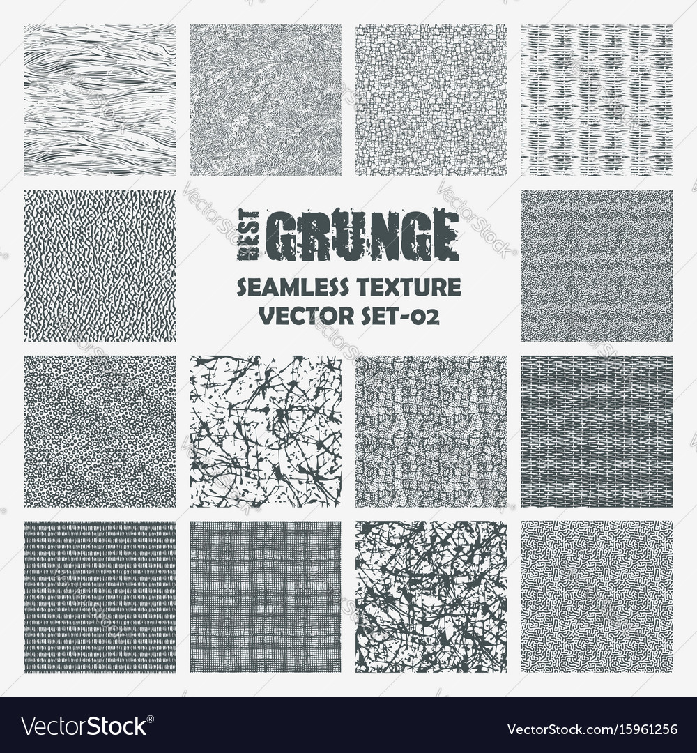 Set Of Hand Drawn Marker And Ink Patterns Vector Image