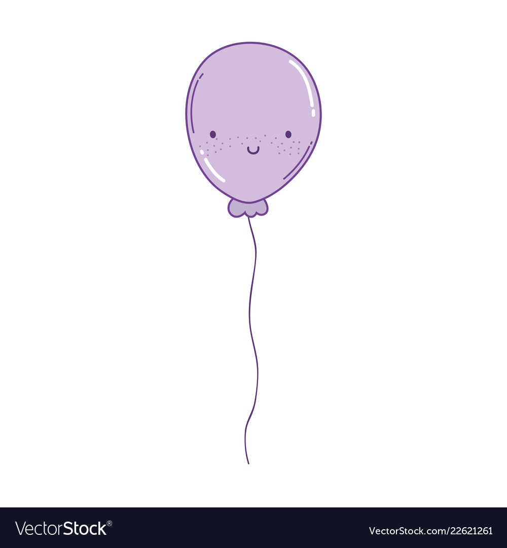 Cute balloon cartoon Royalty Free Vector Image