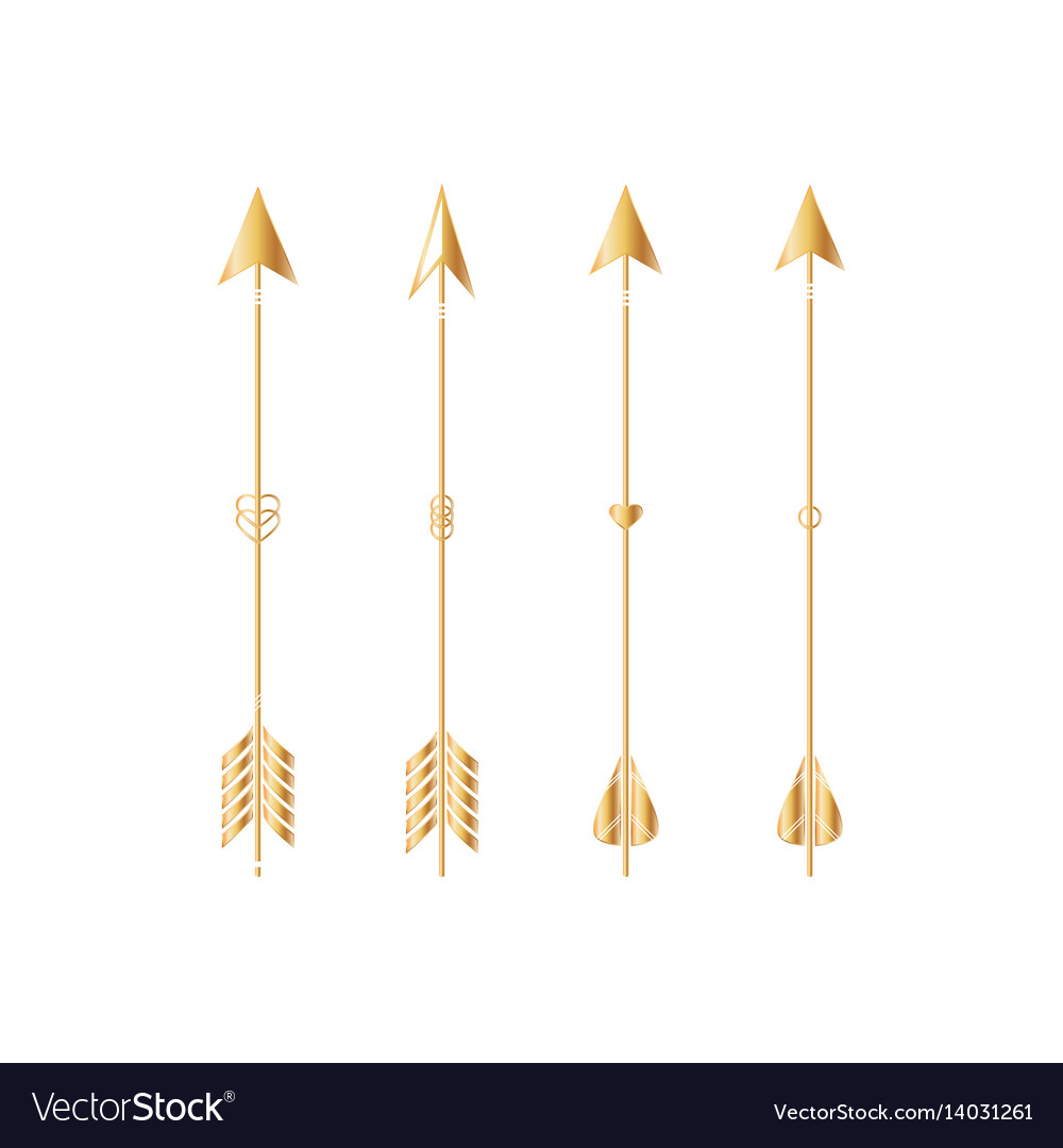 Gold Arrow Clip Art