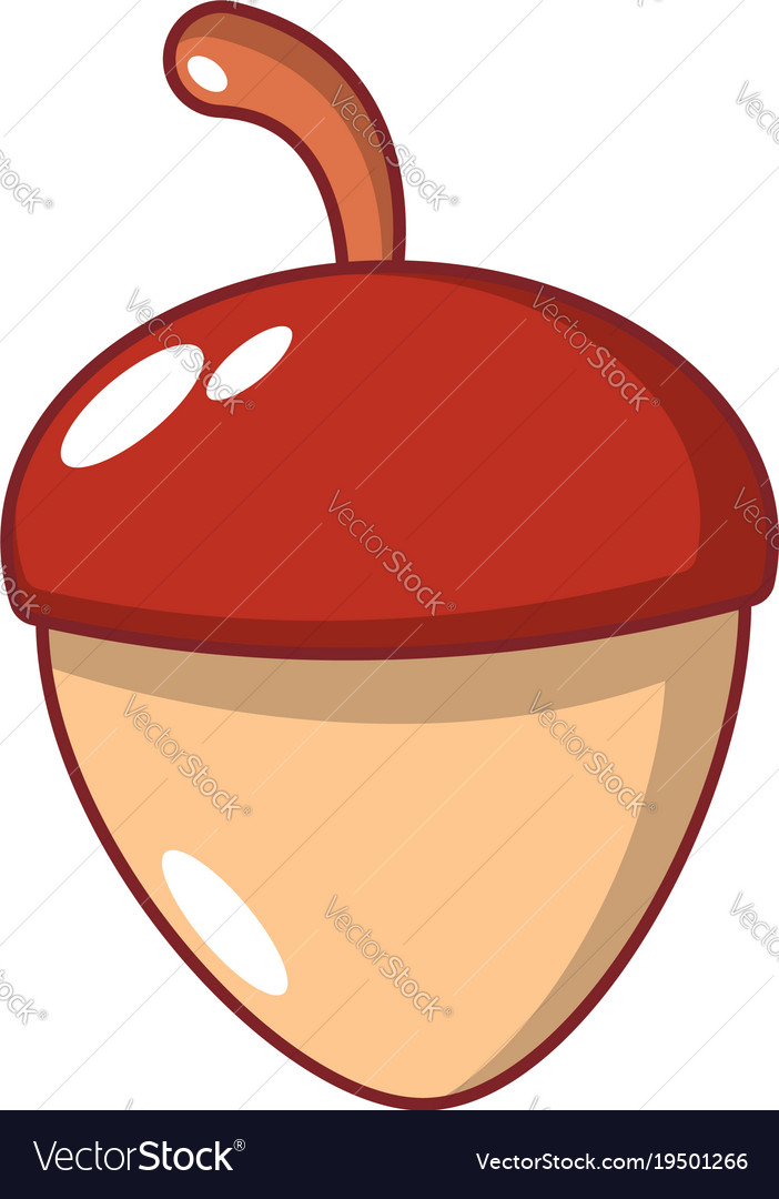 Acorn icon cartoon style