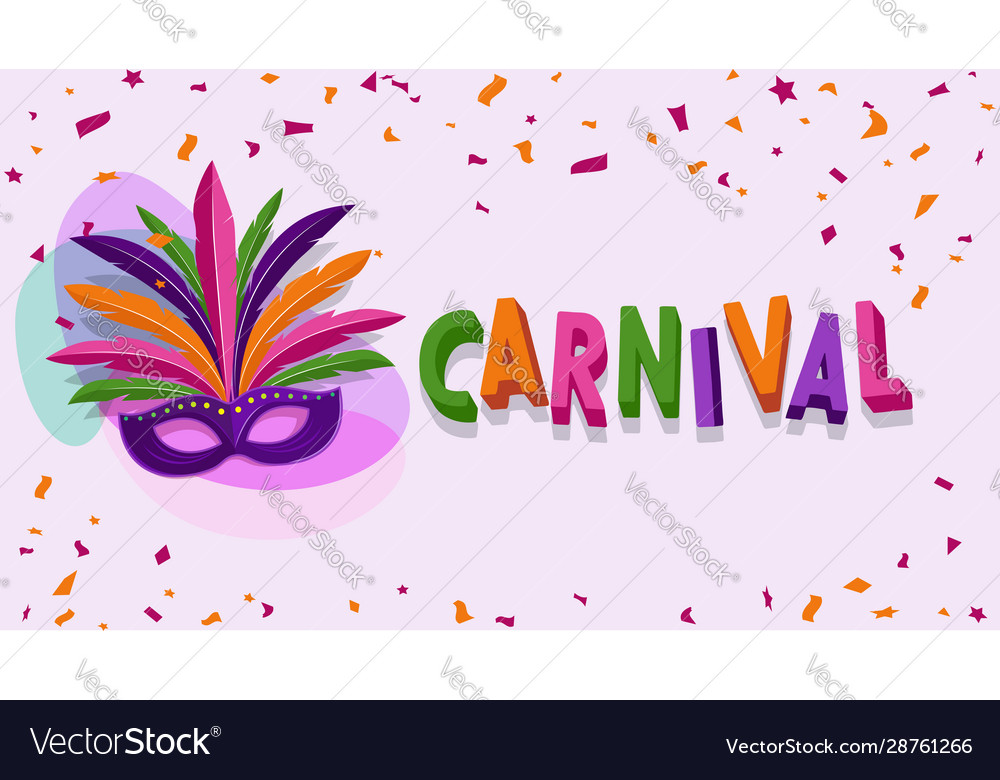 Carnival backgroundbrazillian parade poster Vector Image