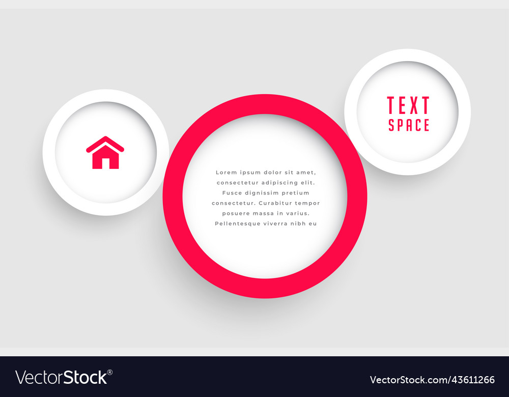 Stylish circular design with text space for web Vector Image