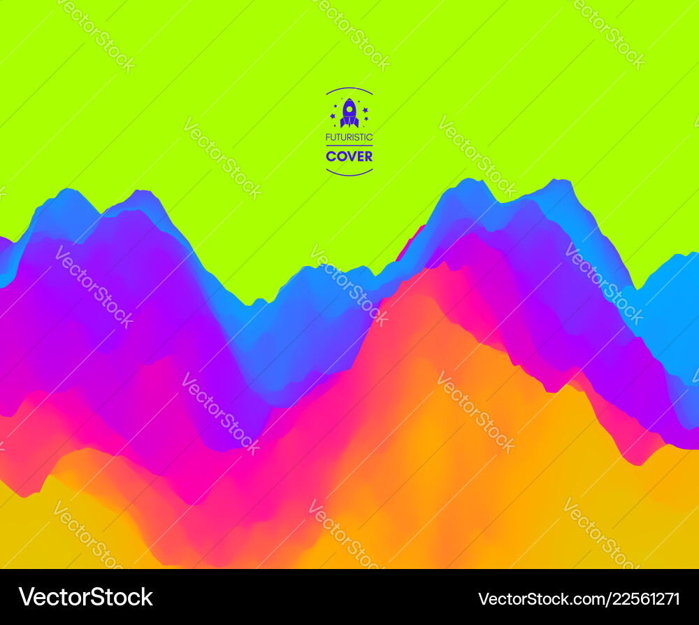 Colorful abstract background dynamic effect Vector Image