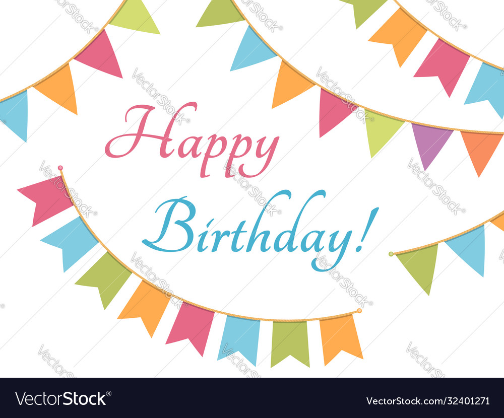 Happy birthday Royalty Free Vector Image - VectorStock