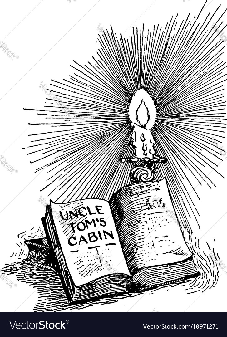 Uncle Toms Cabin Slavery Vintage Engraving Vector Image
