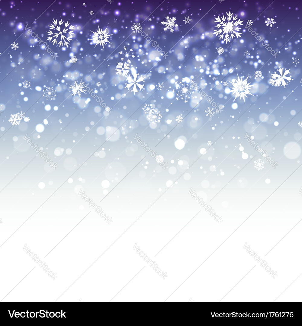Blue snowflake background Royalty Free Vector Image