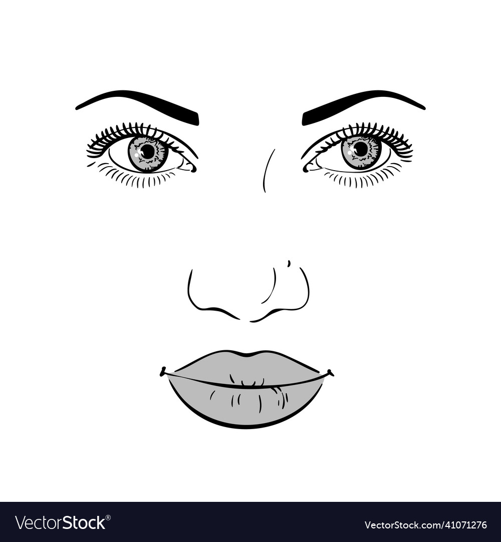Face Royalty Free Vector Image - VectorStock