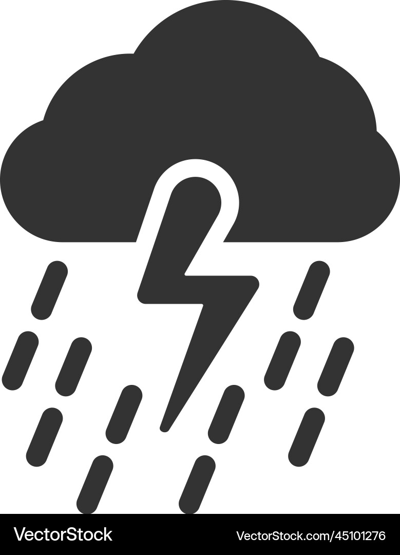 Rain cloud icon Royalty Free Vector Image - VectorStock