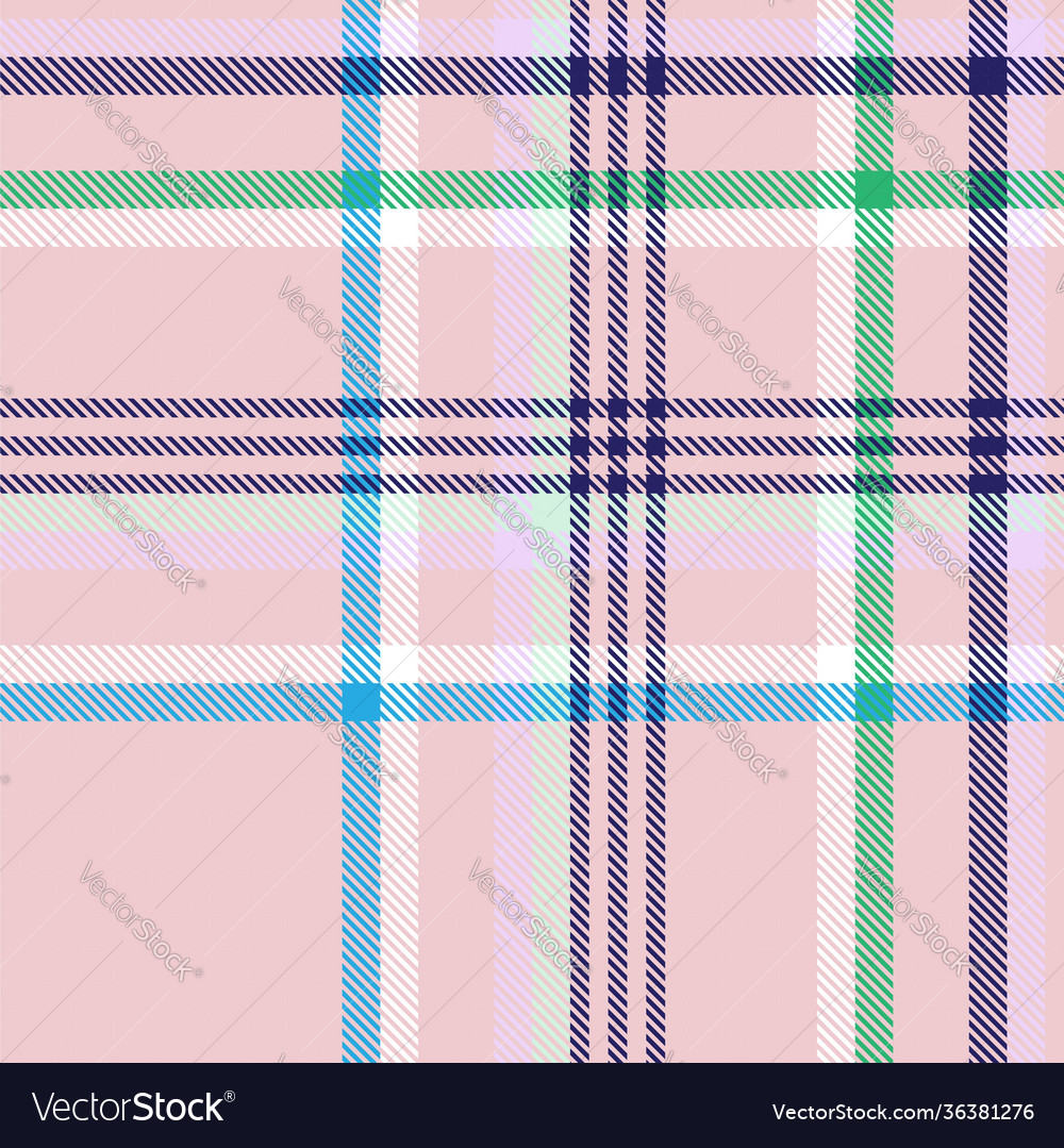 Rainbow pastel plaid textured seamless pattern Vector Image