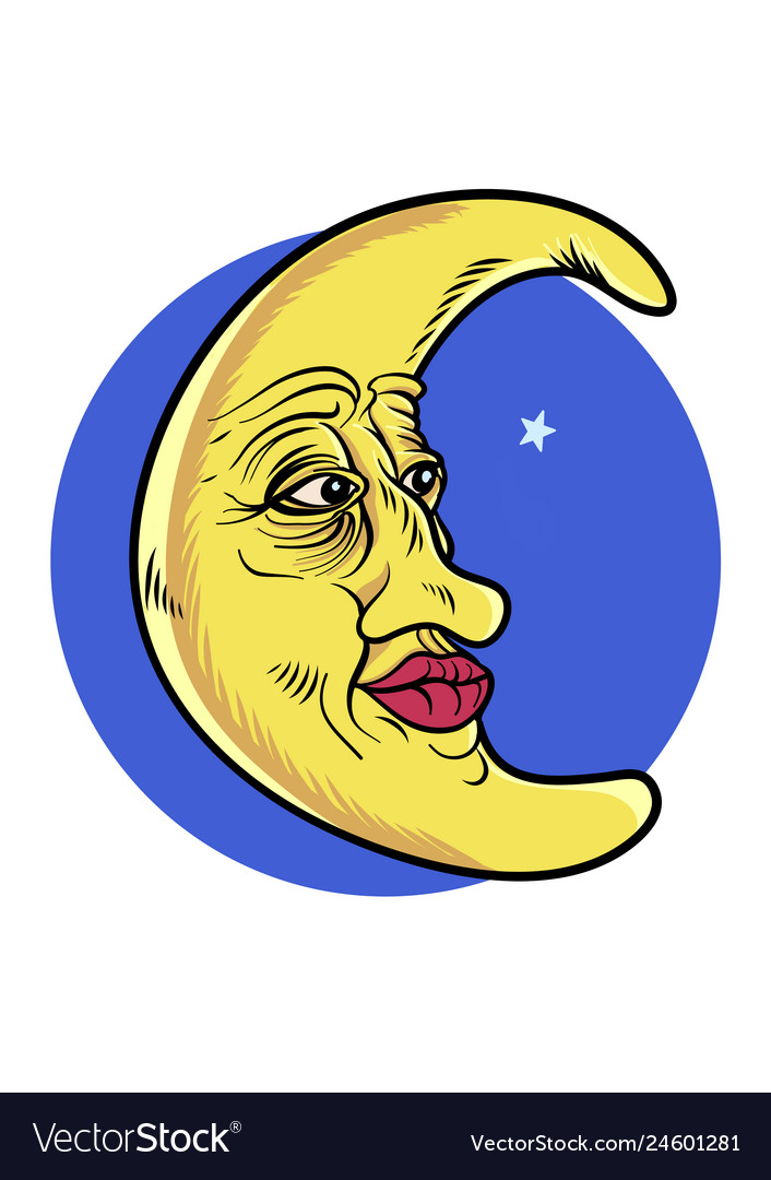 Aged moon character