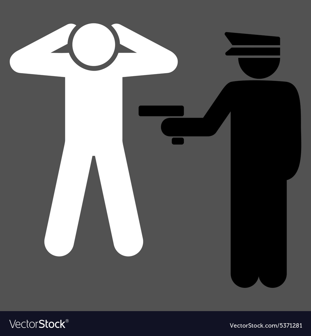 Arrest icon Royalty Free Vector Image - VectorStock