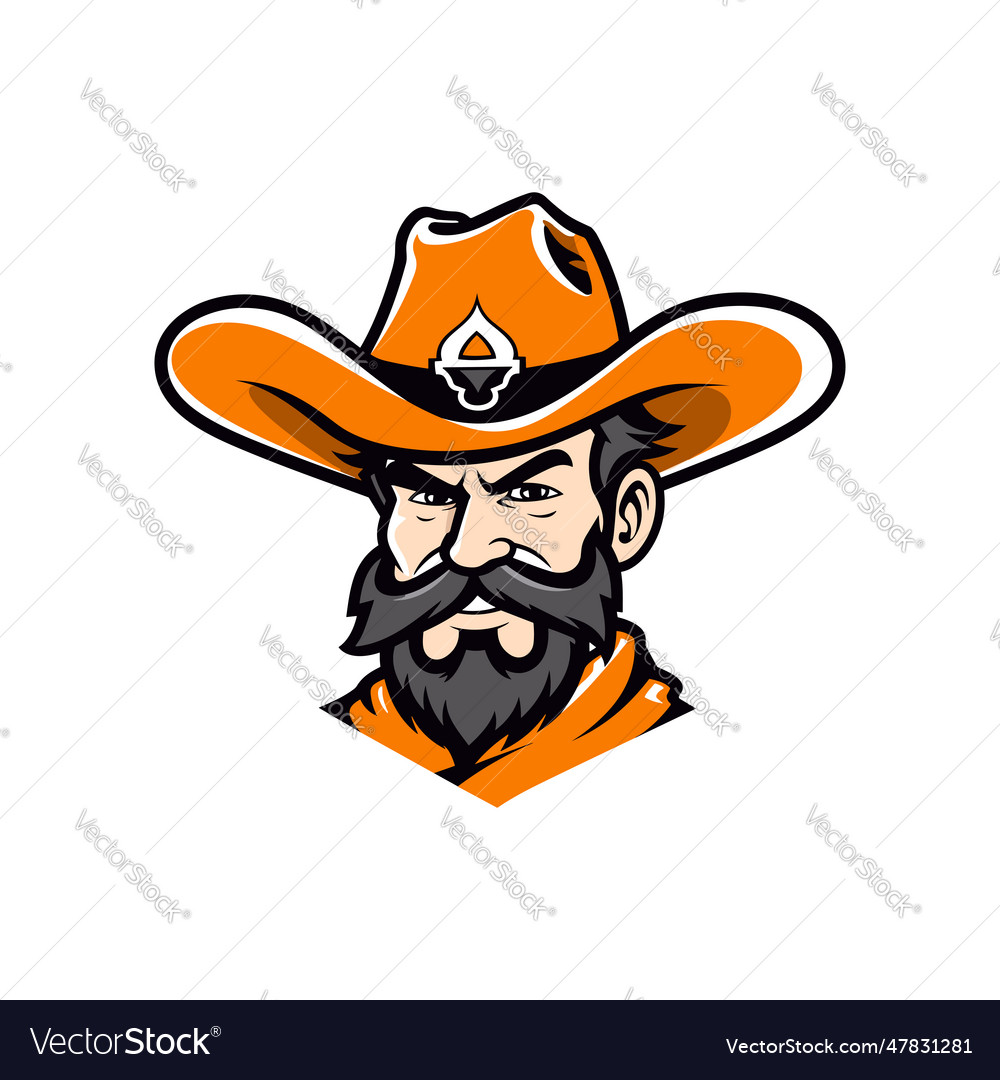 Mascot Of A Cowboy Wearing A Sombrero Royalty Free Vector