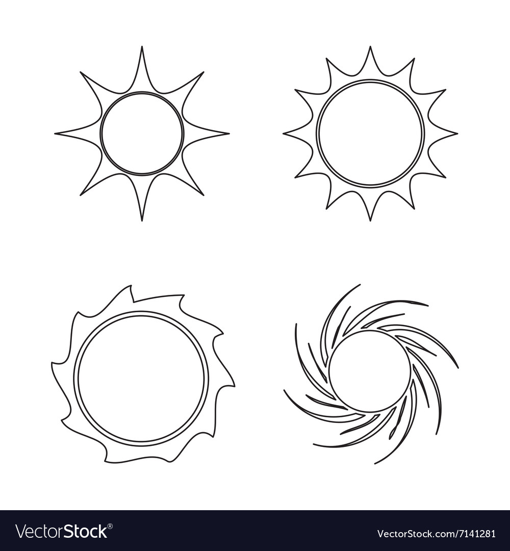 Sommer und Sonne Lizenzfreies Vektorbild VectorStock