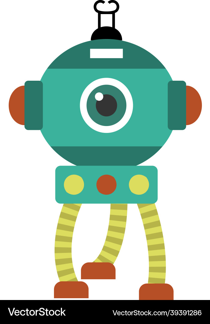 Alien Robot Royalty Free Vector Image Vectorstock
