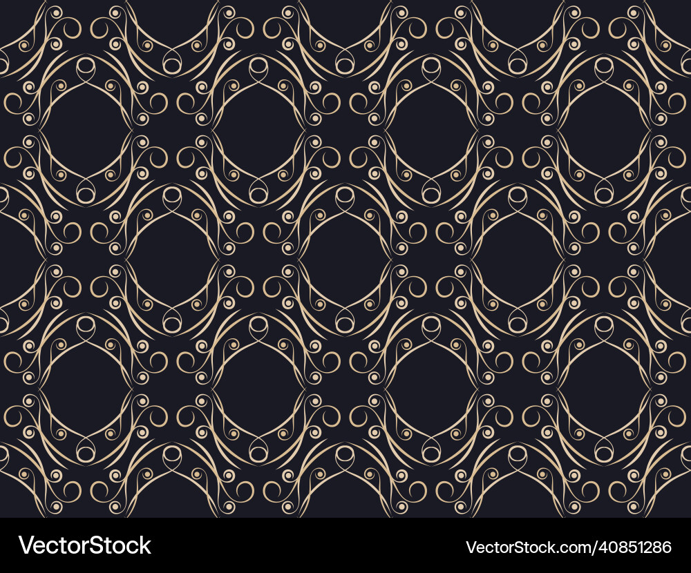 Art deco seamless pattern vintage background Vector Image