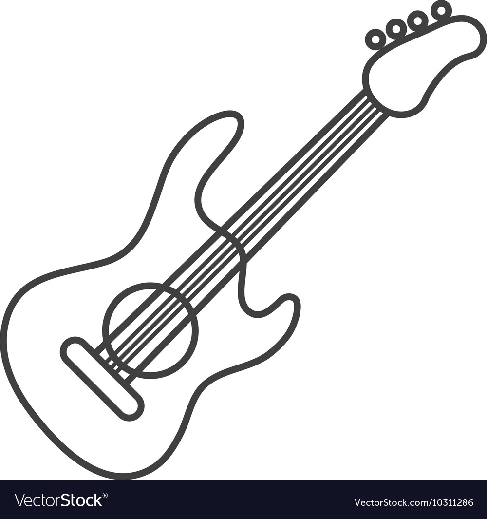 Electric guitar icon Royalty Free Vector Image