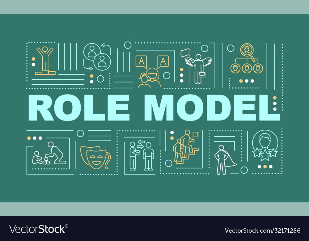 Role model word concepts banner