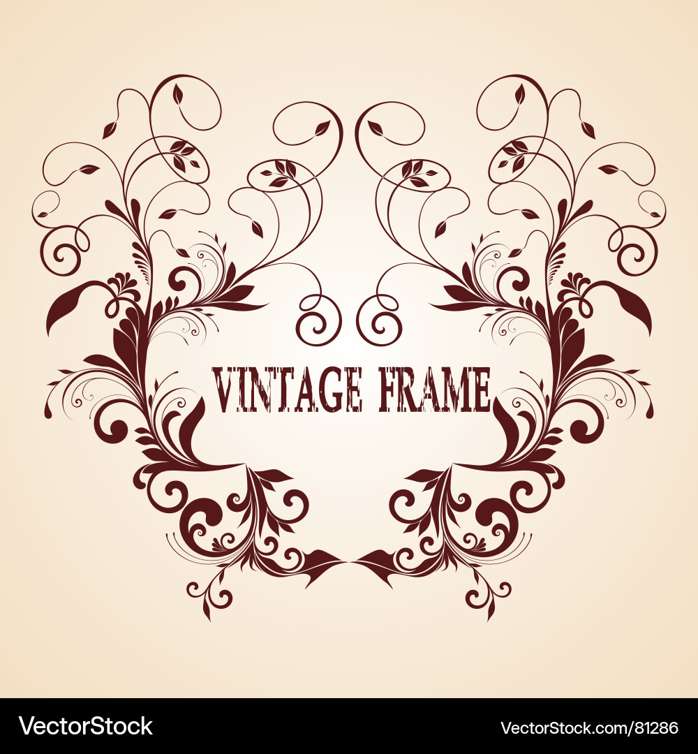 Vintage frame Royalty Free Vector Image - VectorStock